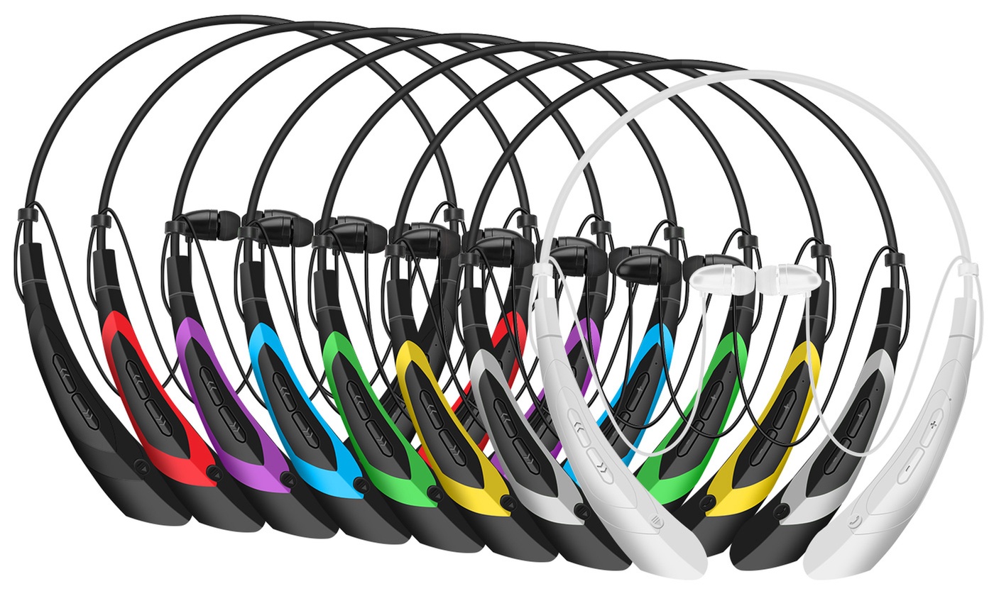 iMounTEK Bluetooth Neckband Wireless Headset with Adjustable Streamlined Design
