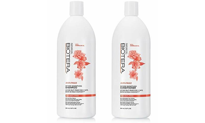 Biotera Intense Smoothing Conditioner 33 8 Oz And Smoothing Shampoo 32