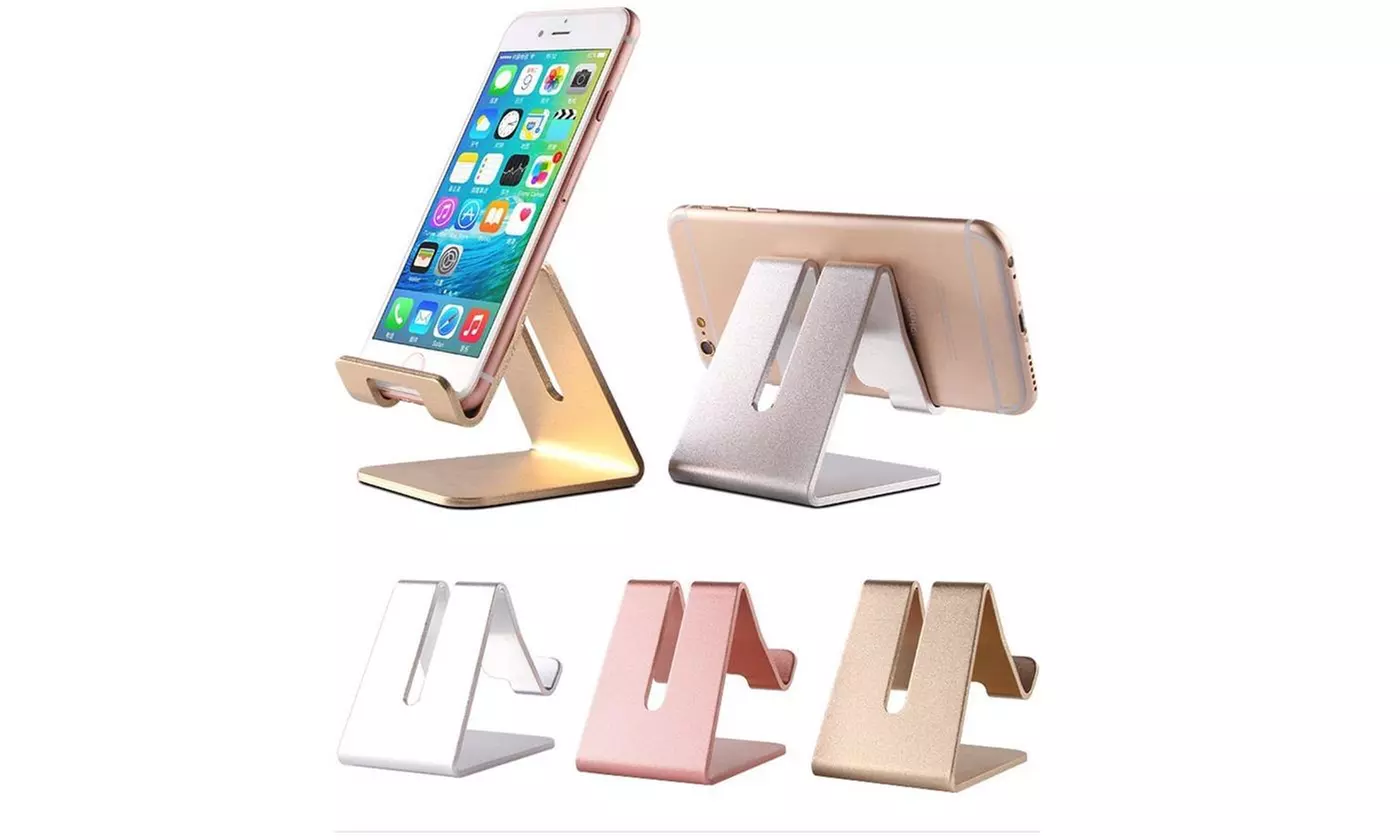 Universal Generic Aluminum Cell Phone Desk Stand Holder For Phone and Tablet - Primary Image