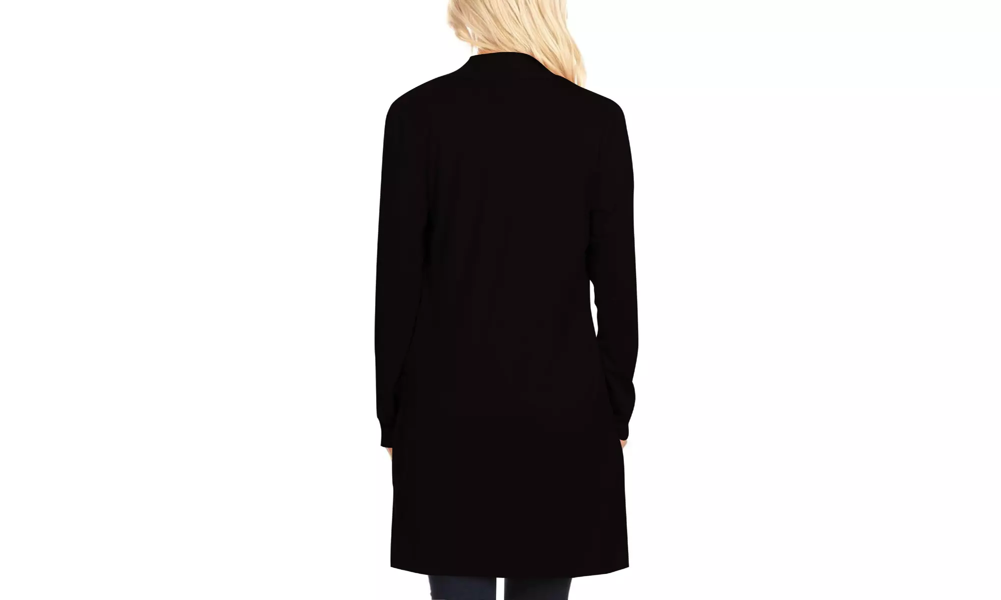Women's Casual Long Sleeve Solid Open Cardigan