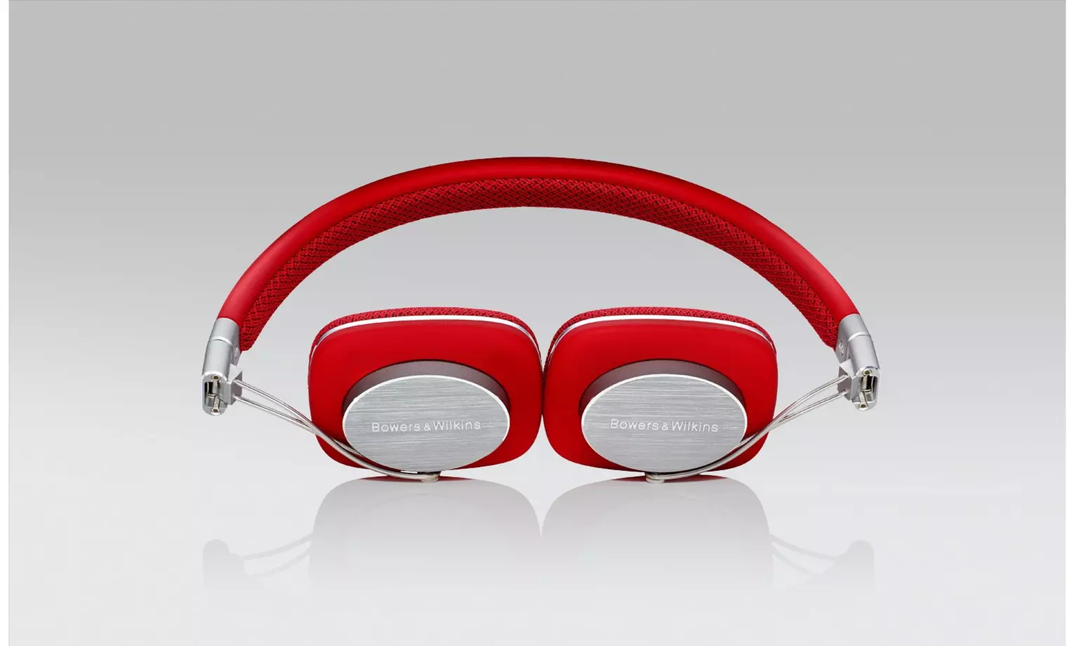 Bowers & Wilkins P3 Headphones - Red/Grey - Primary Image