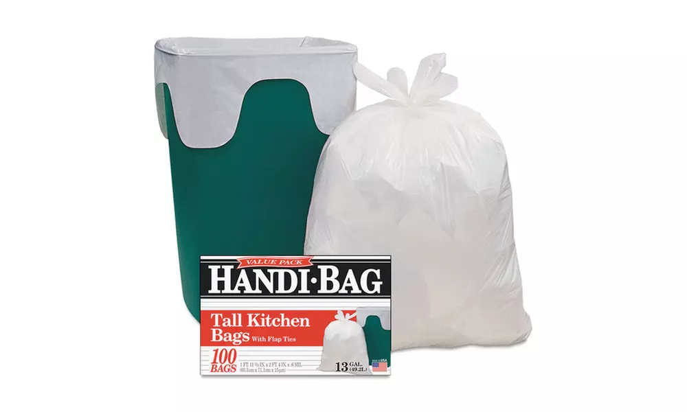 Webster Industries Value Pack Trash Bags, 13gal, 0.6mil, 23 3/4 X 28, 100/Box - Primary Image