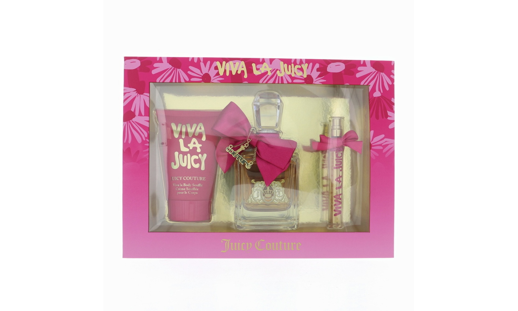 Viva La Juicy By Juicy Couture 3 Piece Gift Set 3.4 Oz Eau De Parfum Spray New