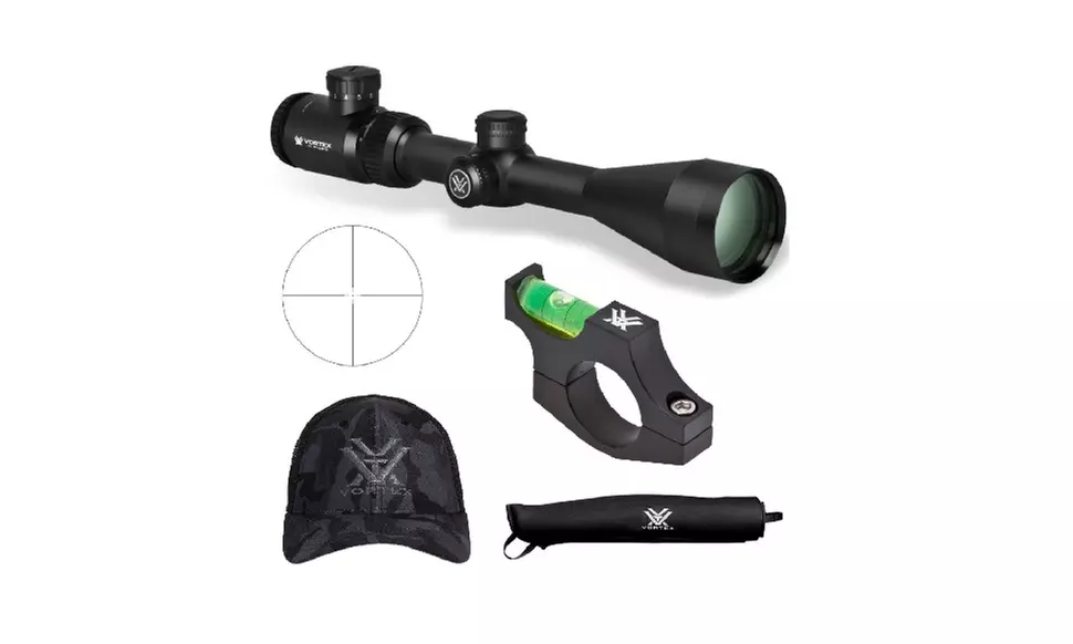 Vortex Crossfire II 3-9x50 Riflescope (V-Brite MOA Reticle) Cover & Hat Bundle - Primary Image