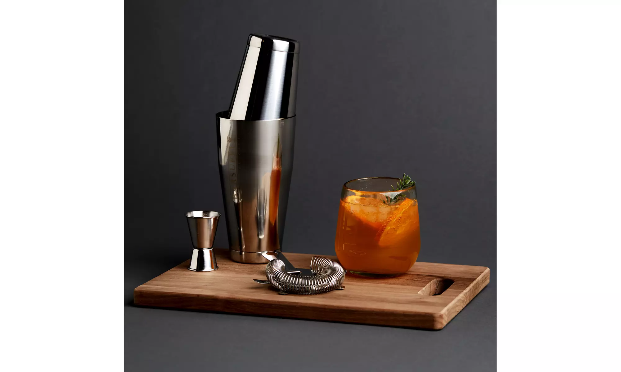 Professional 4-Piece Boston Cocktail Shaker Set