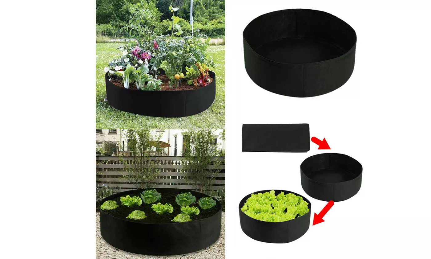 Planter Flower Grow Bag Raised Fabric Bed Elevated Vegetable Box For Garden
