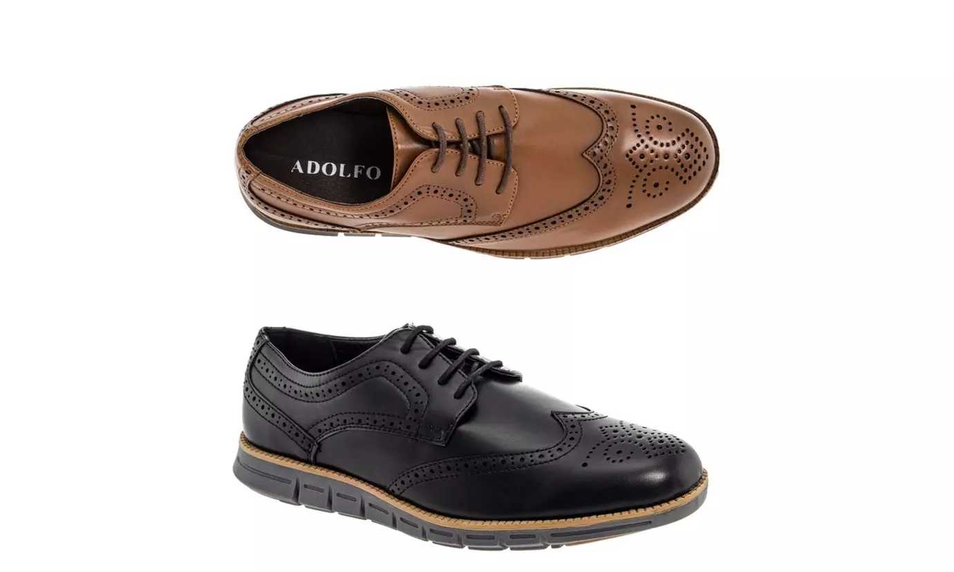 Adolfo Men's Classic Oxford Shoes