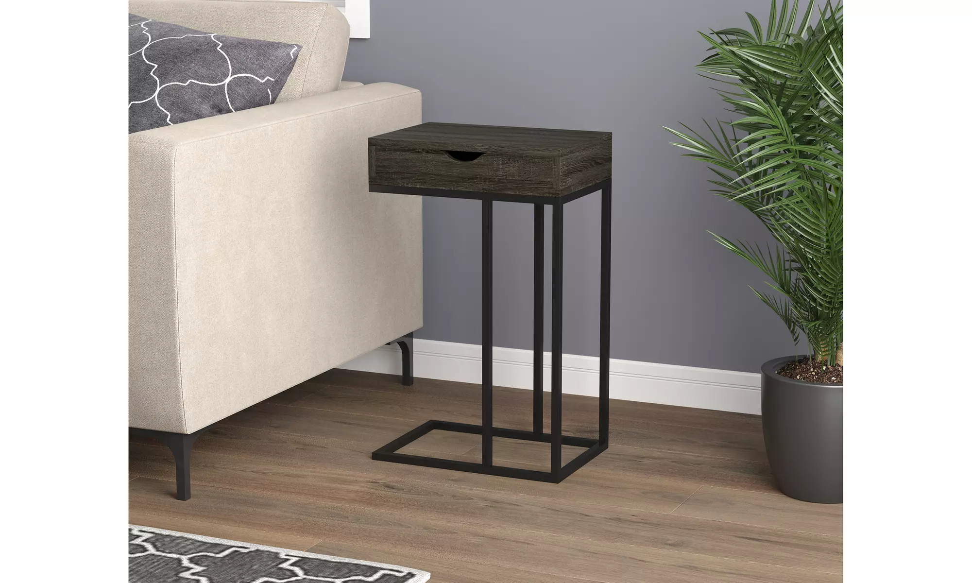 Modern End Table With Drawer  - Primary Image