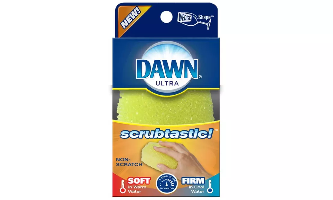 Dawn Scrubtastic Non-Scratch Sponge, Yellow - Primary Image