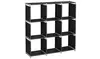 Storage 9 Grids Organizer Closet Space Saving Clothes Cubes Black
