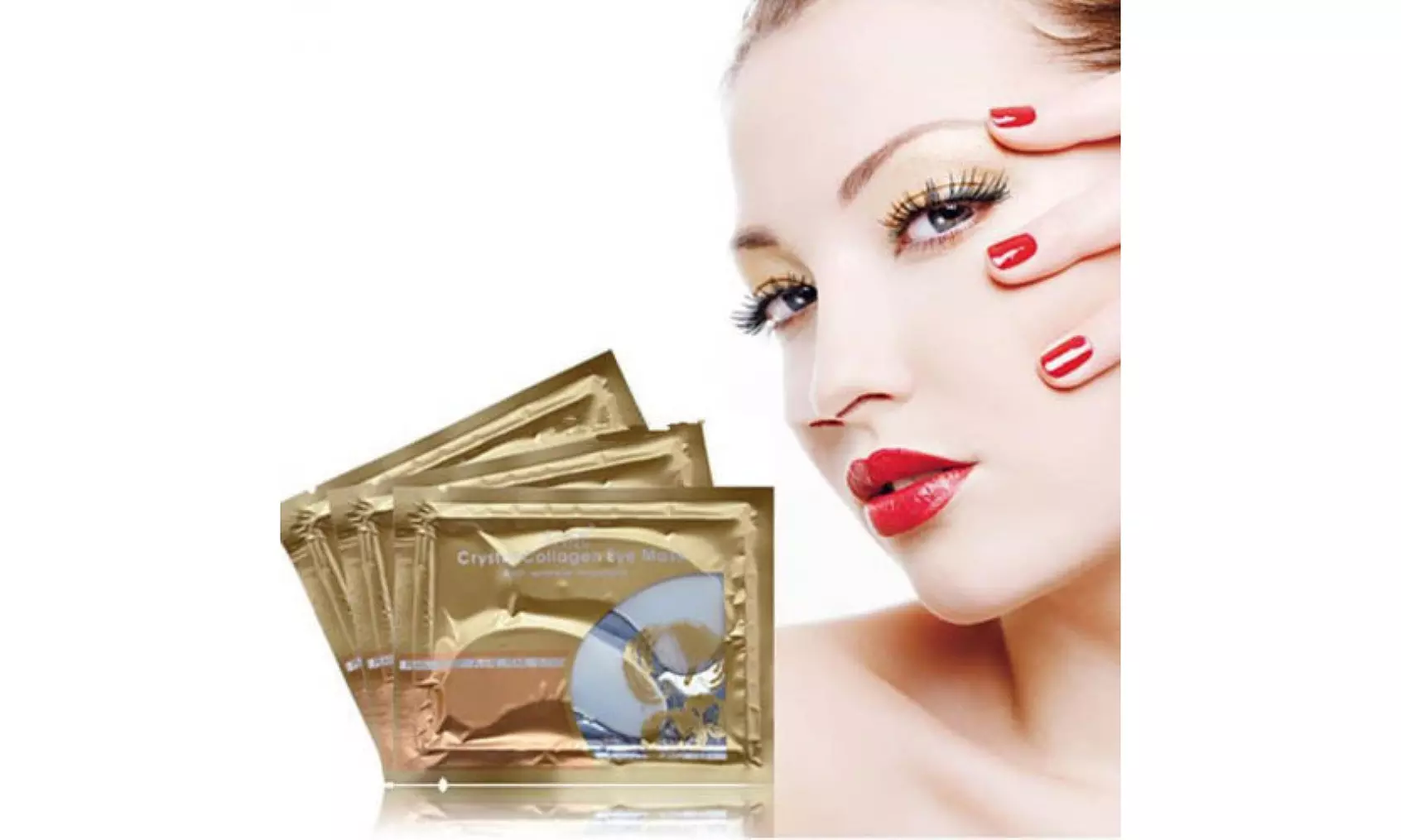 White Bio Collagen Crystal Facial Eye Mask - Second Medium