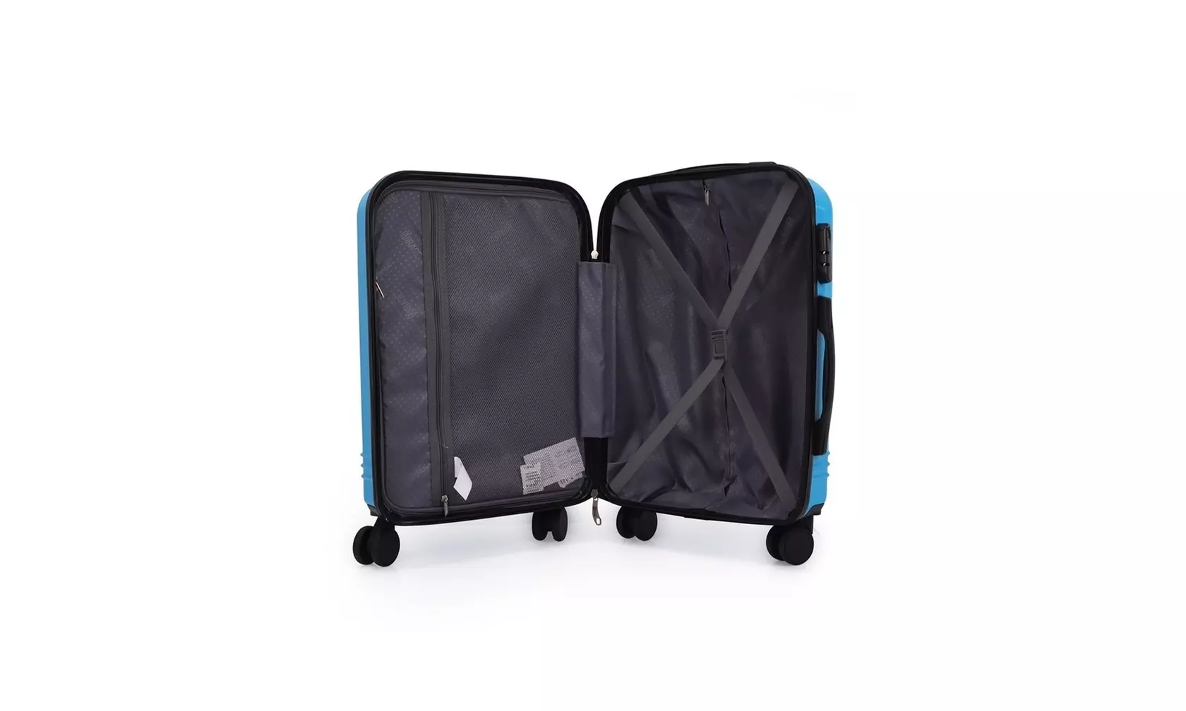 3-Piece Hardside Luggage Set with 360 Dual Spinner Wheels and Combo Lock