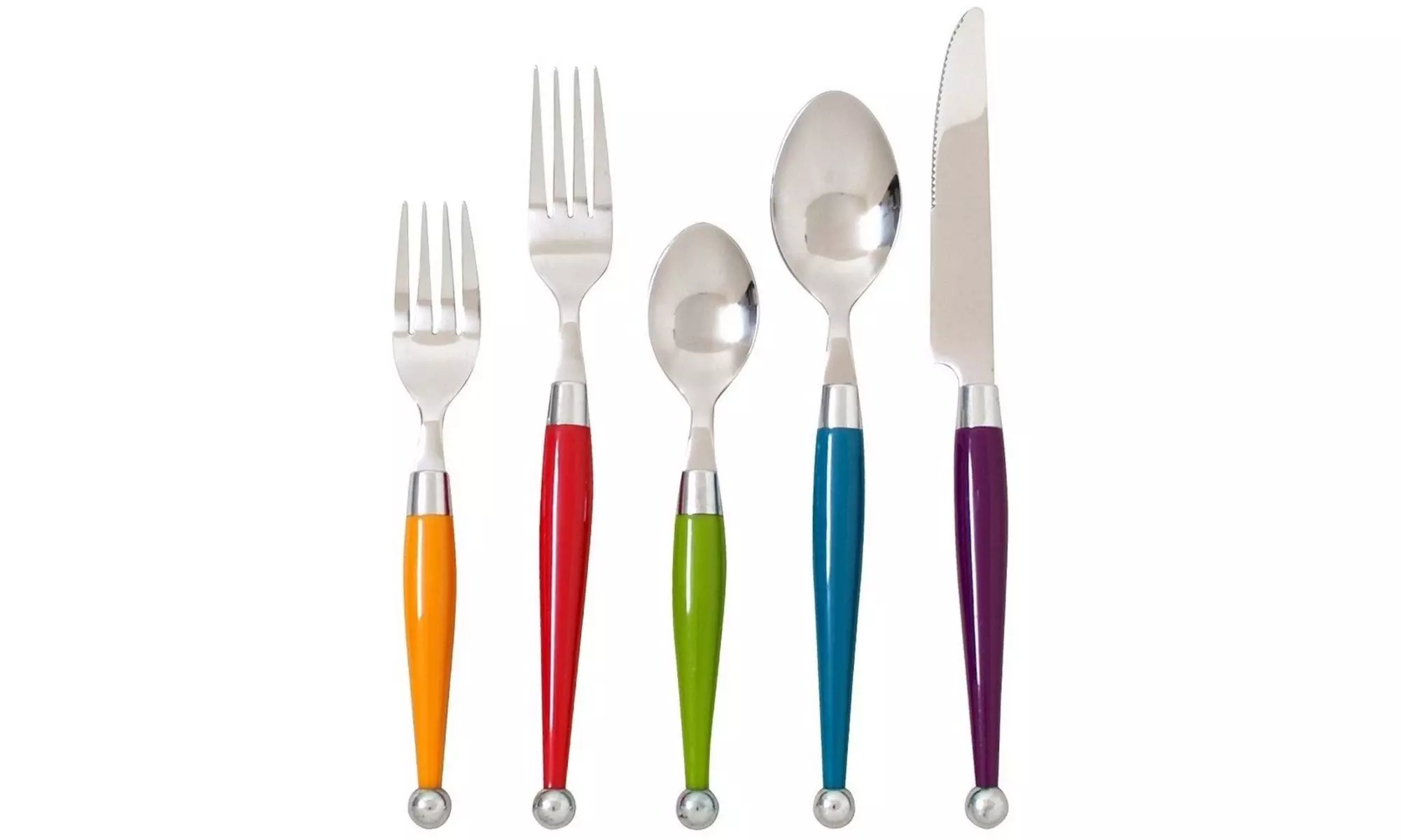 Gibson 50001.2 Art Deco Flatware Silverware Spoon Set, Multicolor - Second Medium