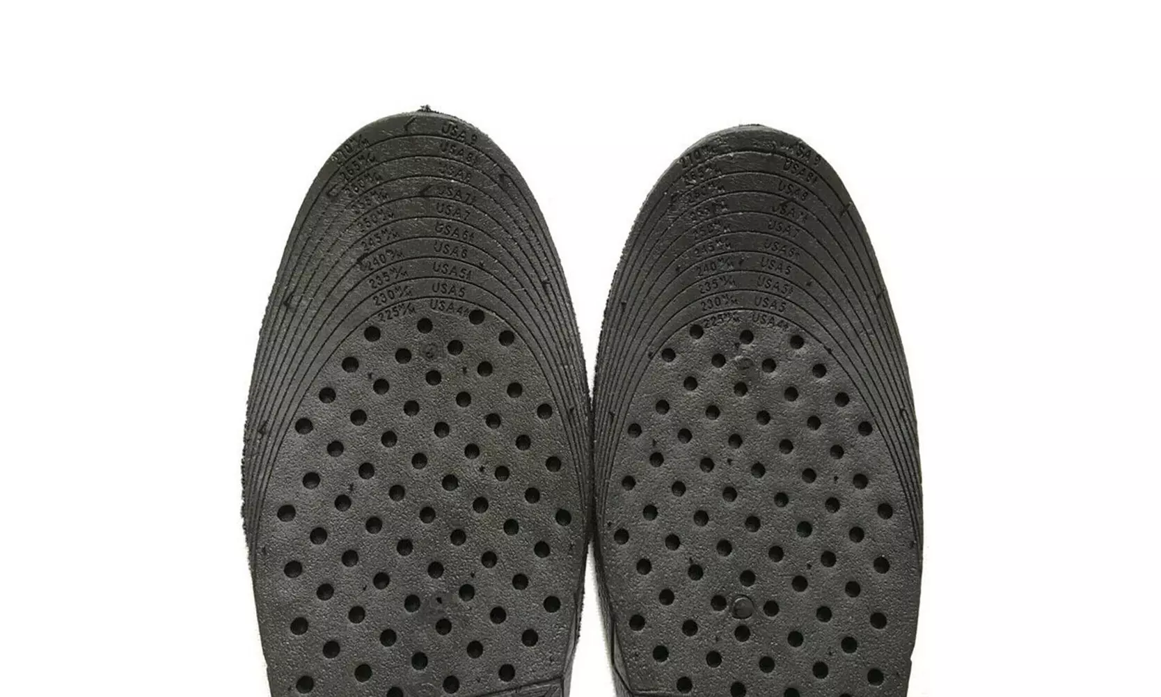US 1-2 Pairs Three-Layer Shoe Insole Unisex Invisible Height Increase Insoles