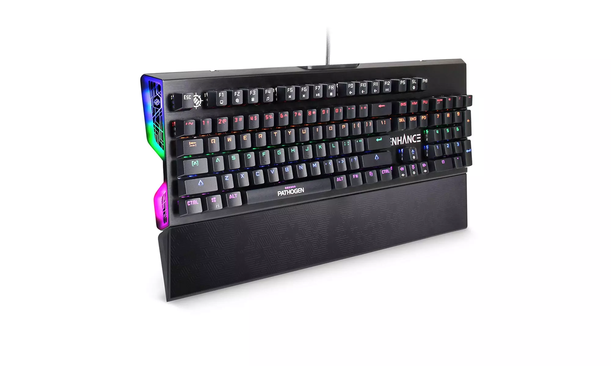 Optical Blue Switch Mechanical Gaming Keyboard, WaterResistant, Rainbow LEDs - Primary Image
