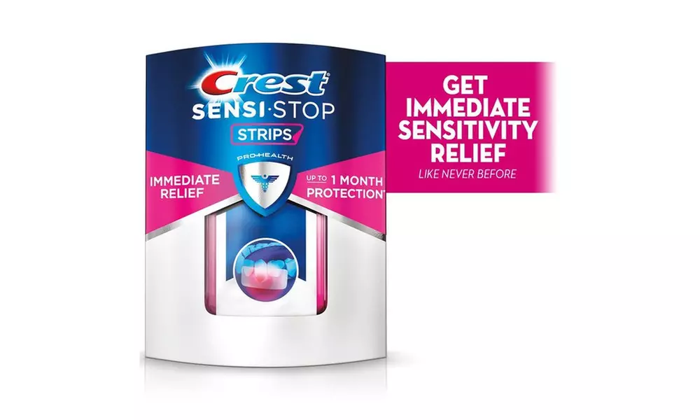 Crest Sensi-Stop Sensitivity Relief Strips 6 Count Lot of 2 - Primary Image