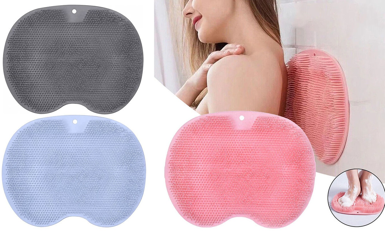 Shower Foot Back Exfoliating Massager Scrubber Mat with Non-Slip Suction Cups