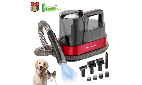 DOGCARE 6-in-1 Modern Grooming Kit With Vacuum Black