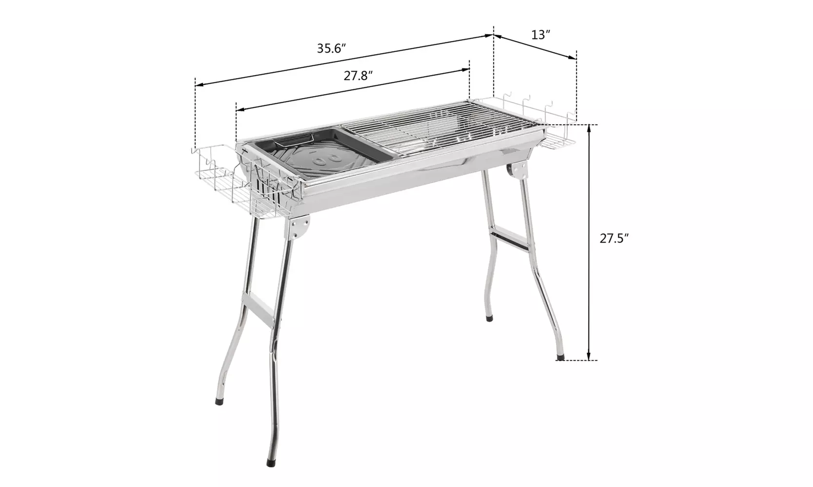 Barbecue Charcoal Grill Portable BBQ  Outdoor Folding Charcoal Grill