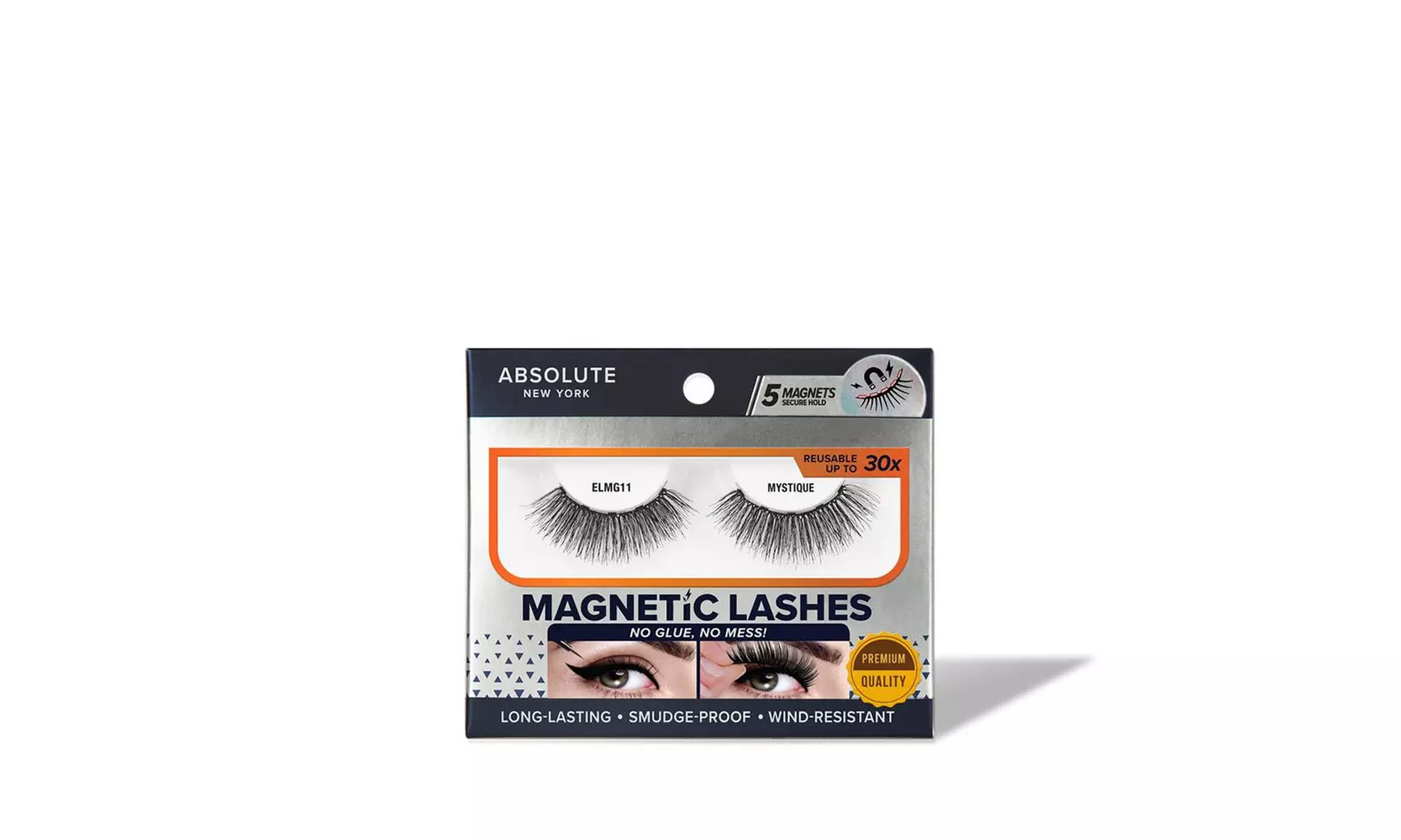 Absolute New York Premium Quality Long Lasting and Reusable Magnetic Lashes - Primary Image