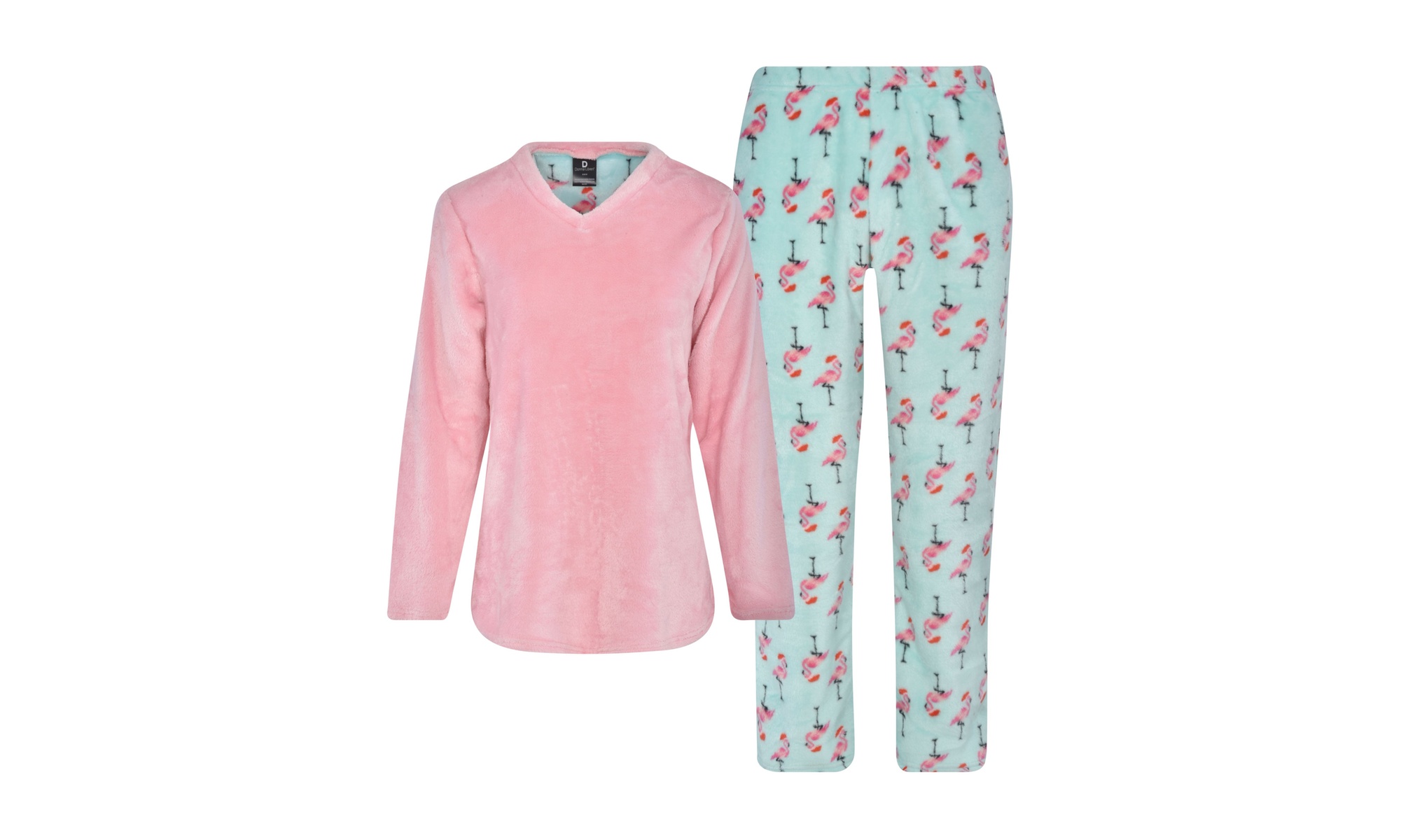 Donna L'oren Women's Fleece Pajamas Sets Many Prints Avail (Plus Size Available)