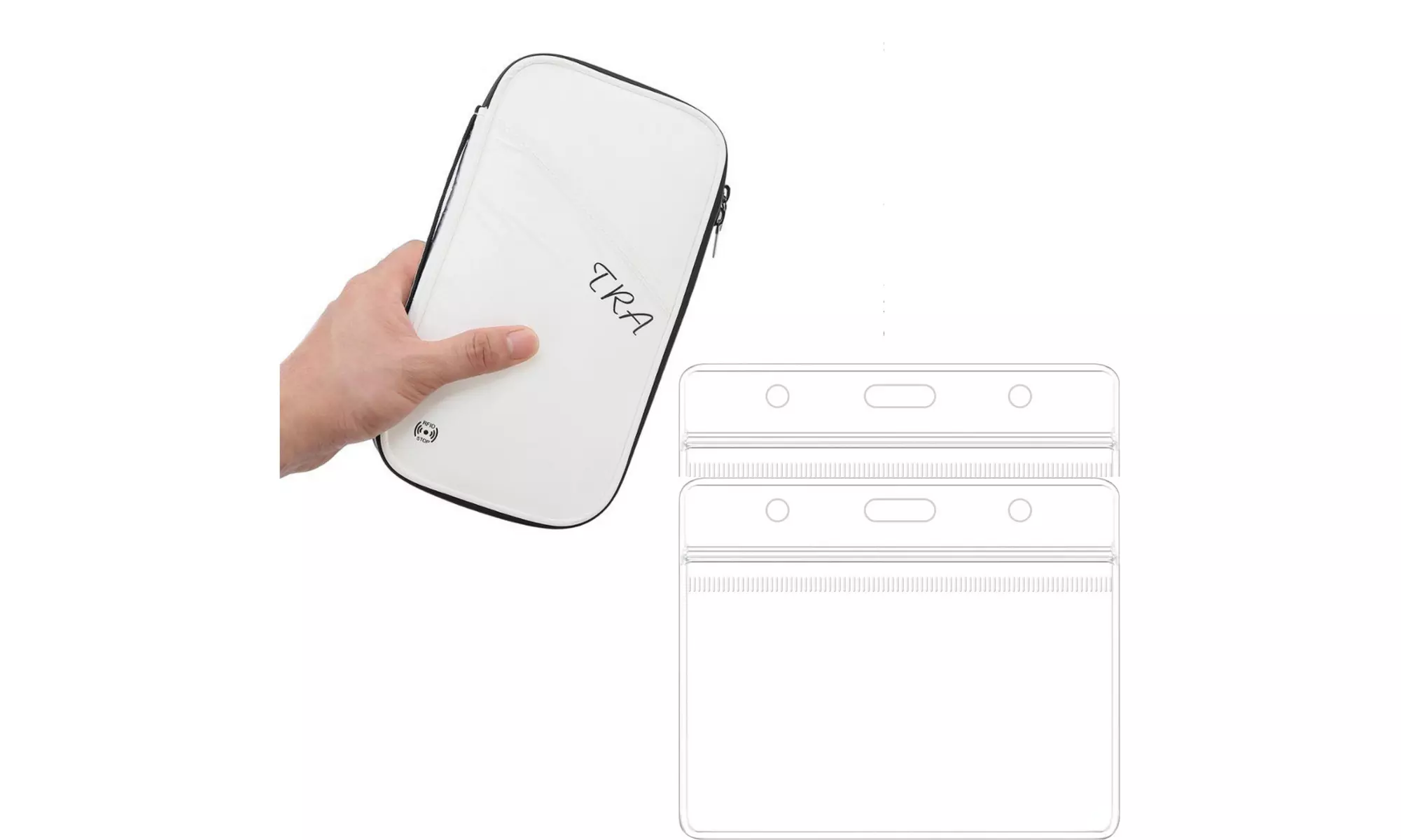 Family Passport Holder Wallet with RFID Blocking with BONUS