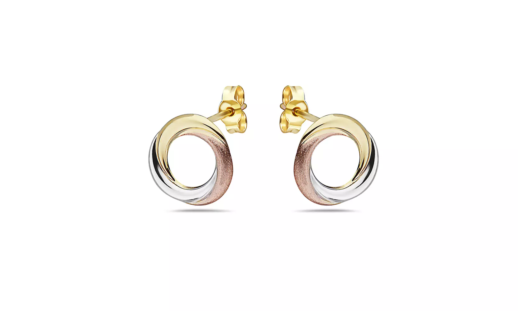 14K Solid gold Love Knot stud earrings