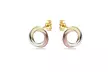 14K Solid gold Love Knot stud earrings - Second Medium