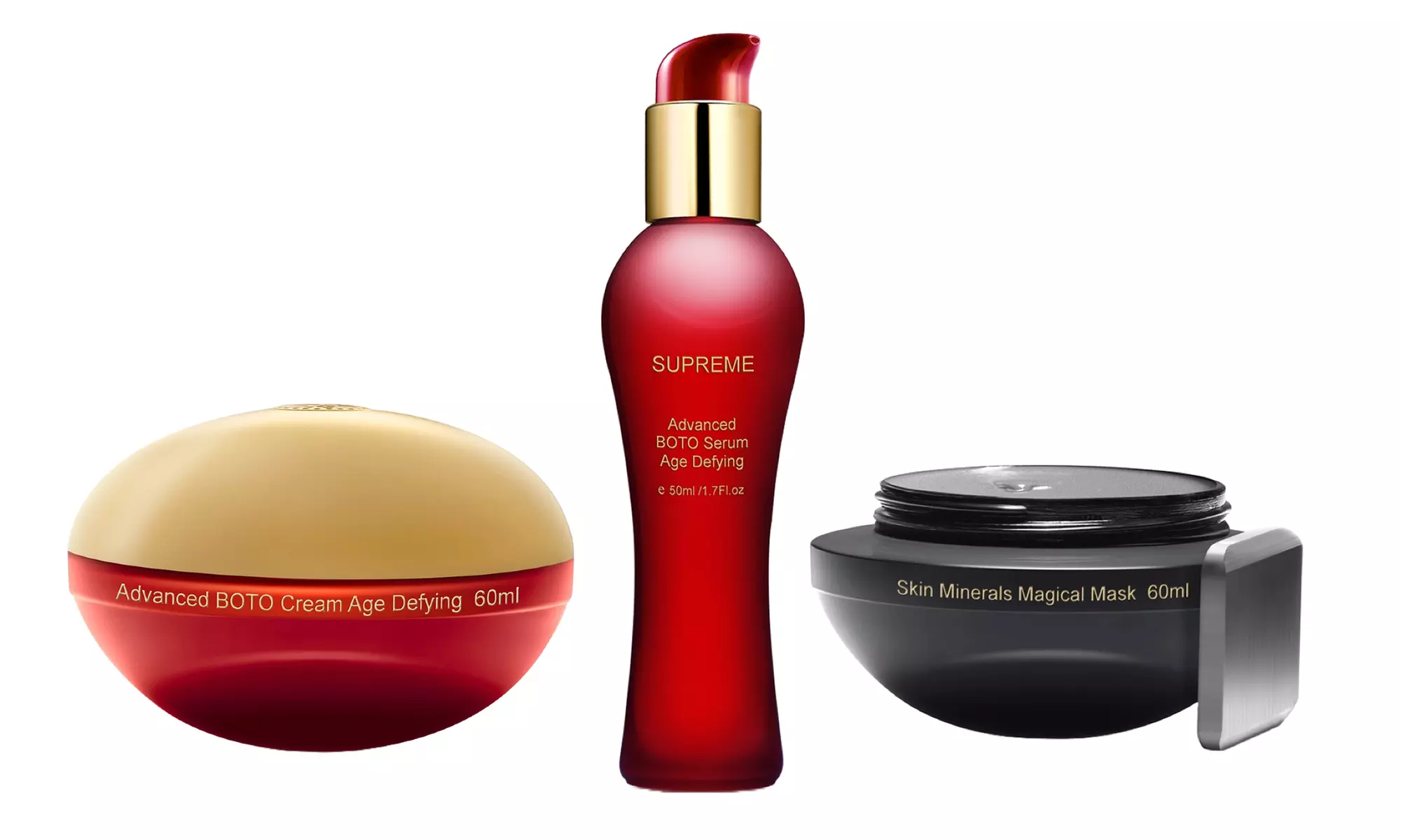 3-Piece Dead Sea Ultimate Collagen Botu Serum, Magnetic Mask & Cream Set