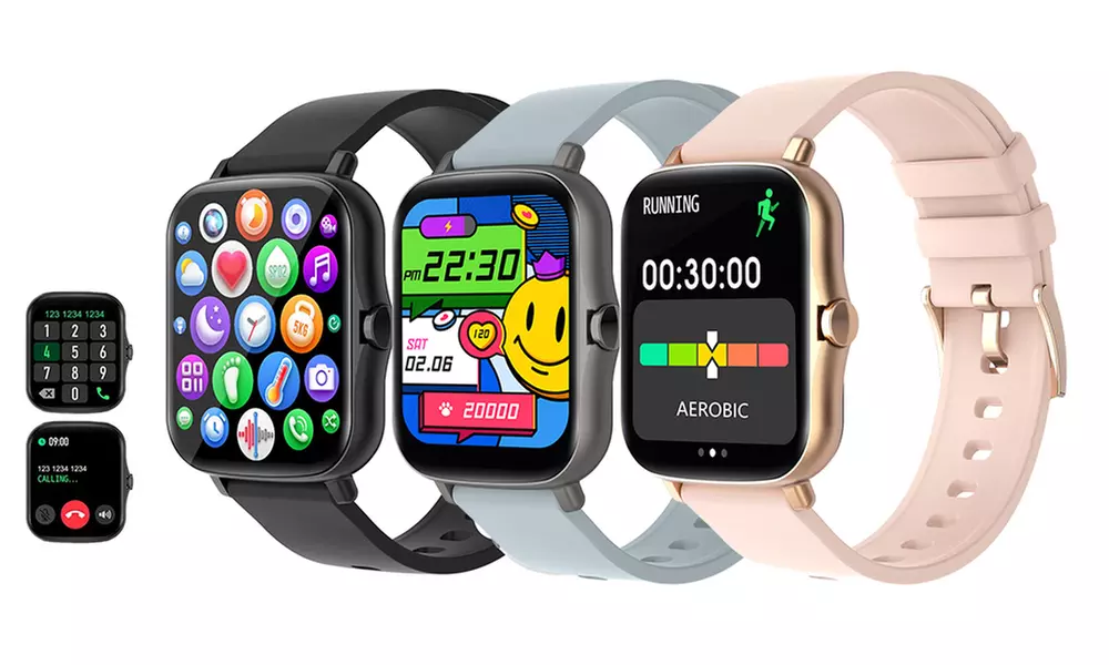 Smart Watch (Answer/Make Call) Waterproof Fitness Tracker for Android iOS Phones - Primary Image