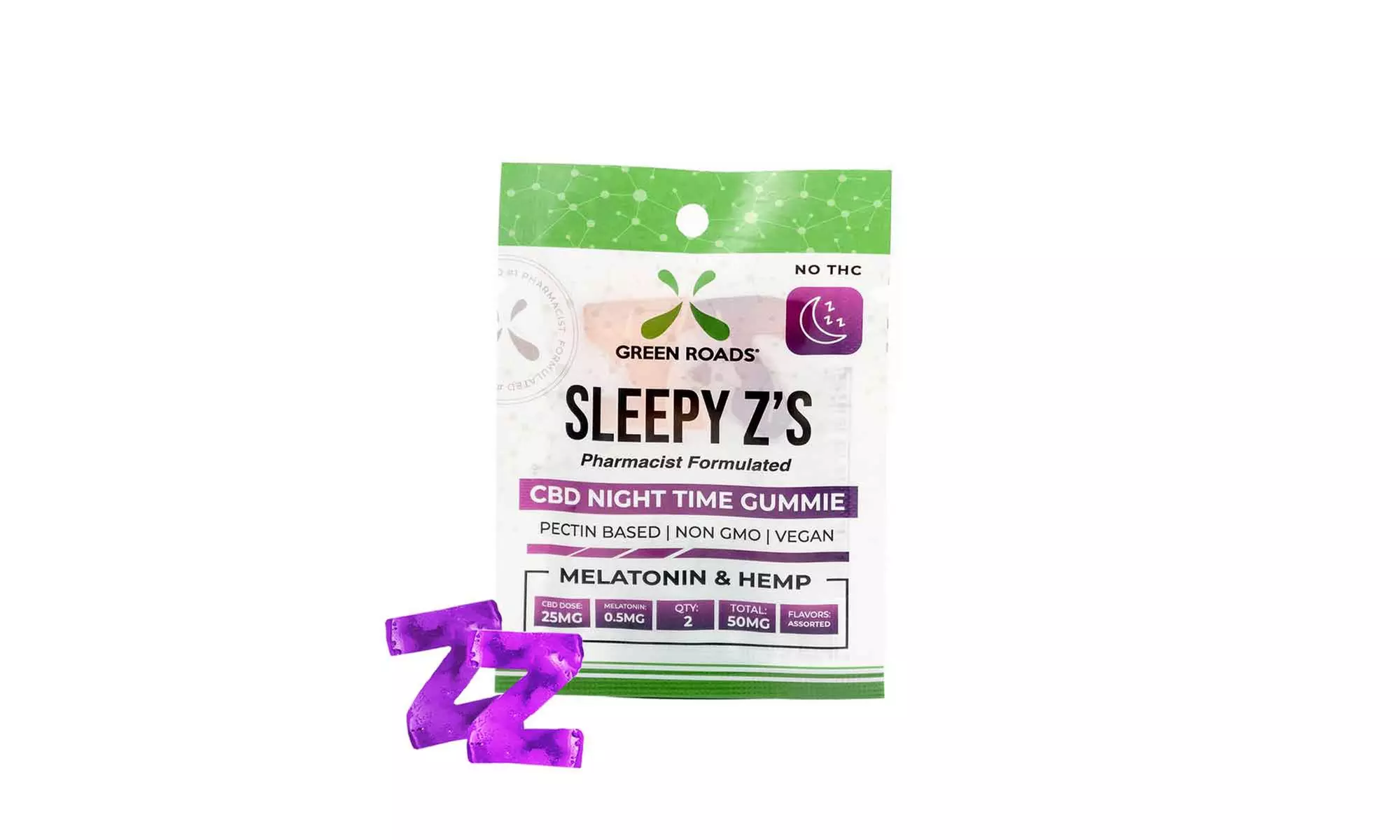 Green Roads CBD Gummies Sleepy Z's 50mg - Primary Image