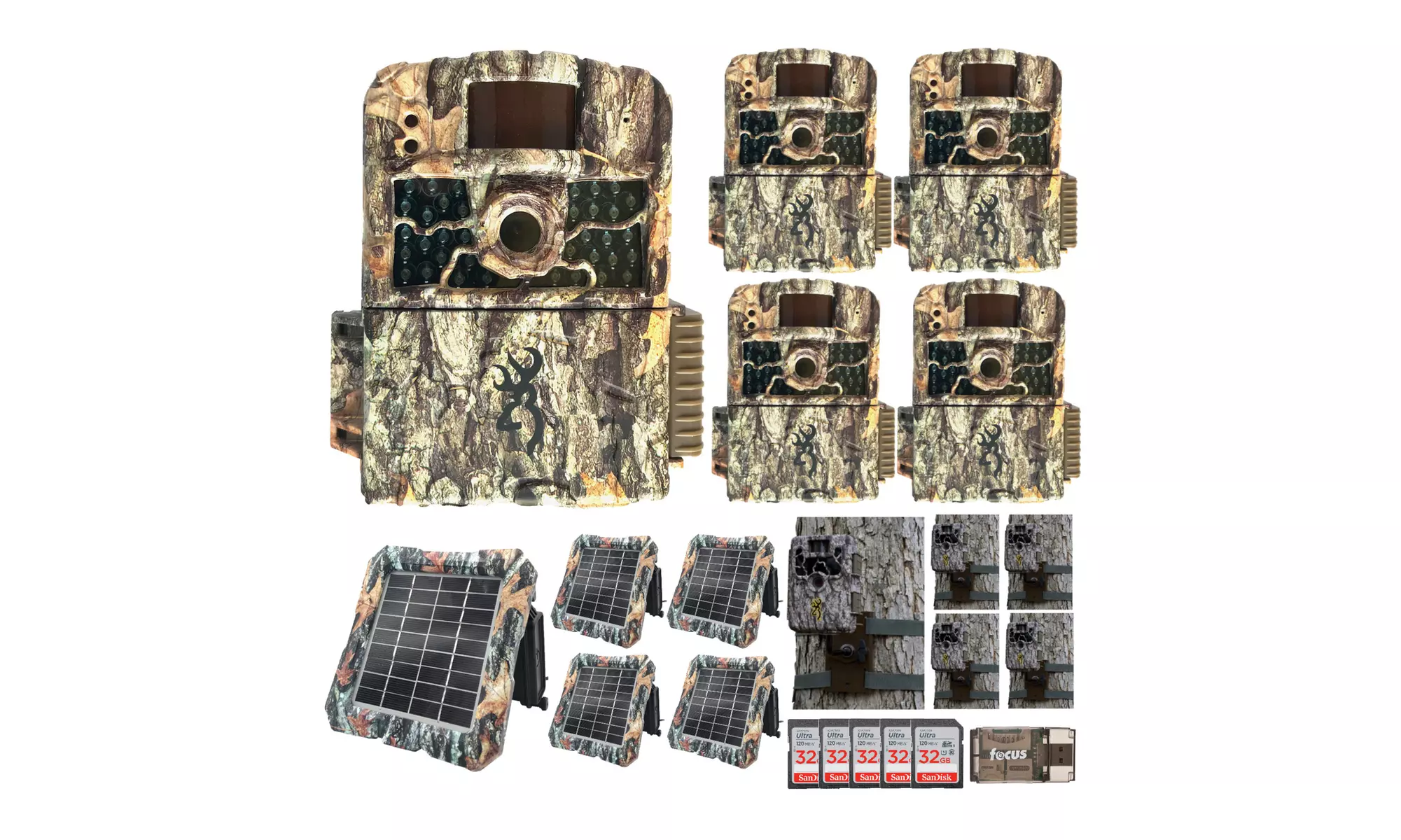 Browning Trail Cameras 18MP Strike Force HD Max Trail Camera Bundle (5-Pack) - Primary Image