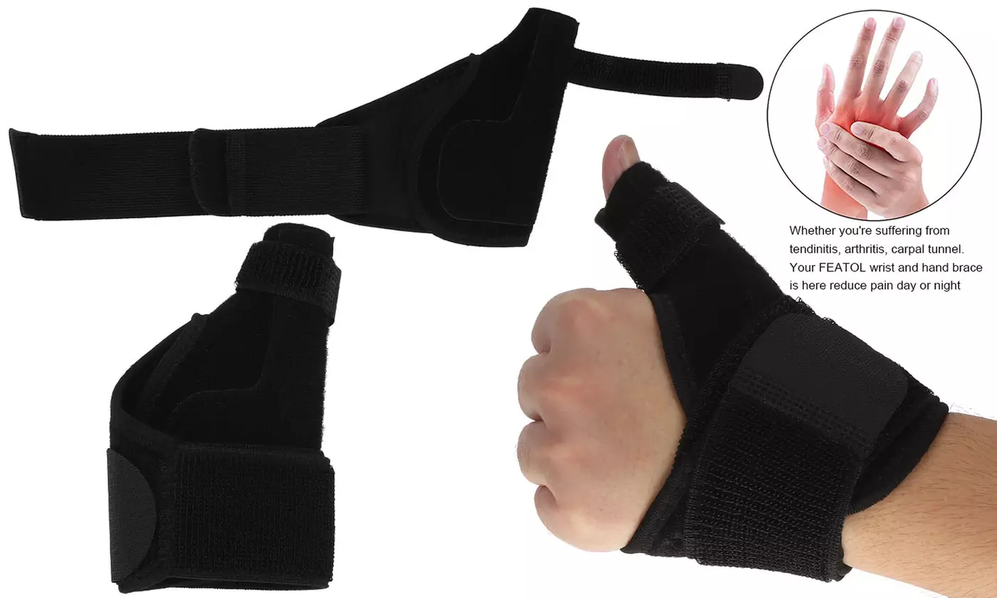 Arthritis Sprain Carpal Thumb Wrist Brace Support Splint Right Left Hand Pain