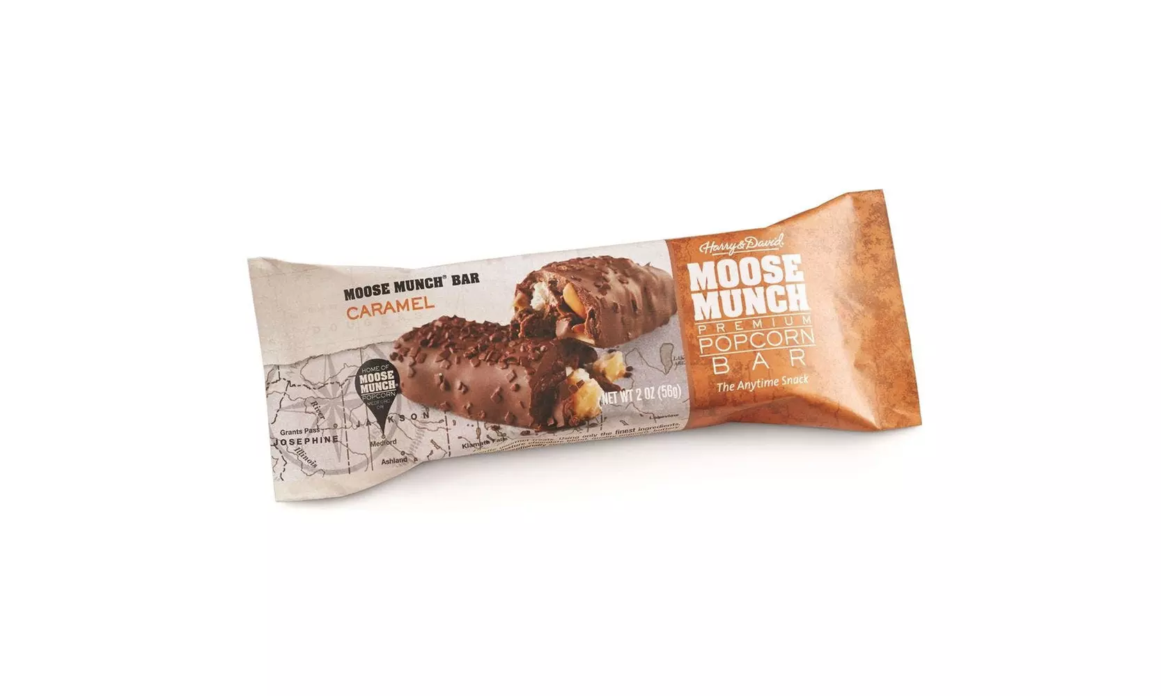 Harry & David Caramel Chocolate Moose Munch 2 Oz Bar 6ct Box - Second Medium