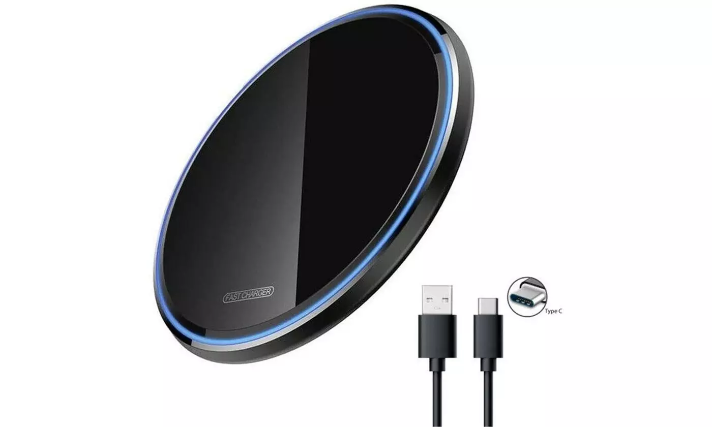 15W Wireless Charger Fast Charge Pad For Samsung iPhone XS Max X XR 12 11 Pro
