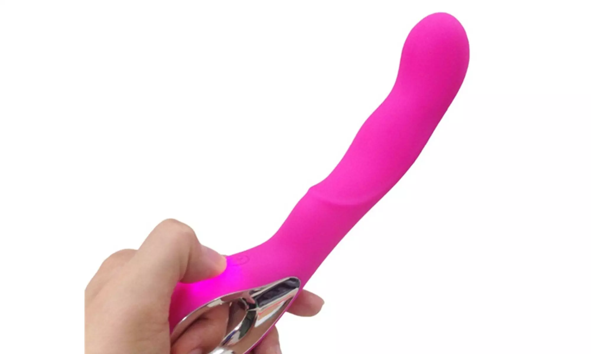 10 Speeds Vibrating Wand Dildo G Spot Vibrator Discreet Sex Toy, Rechargabe