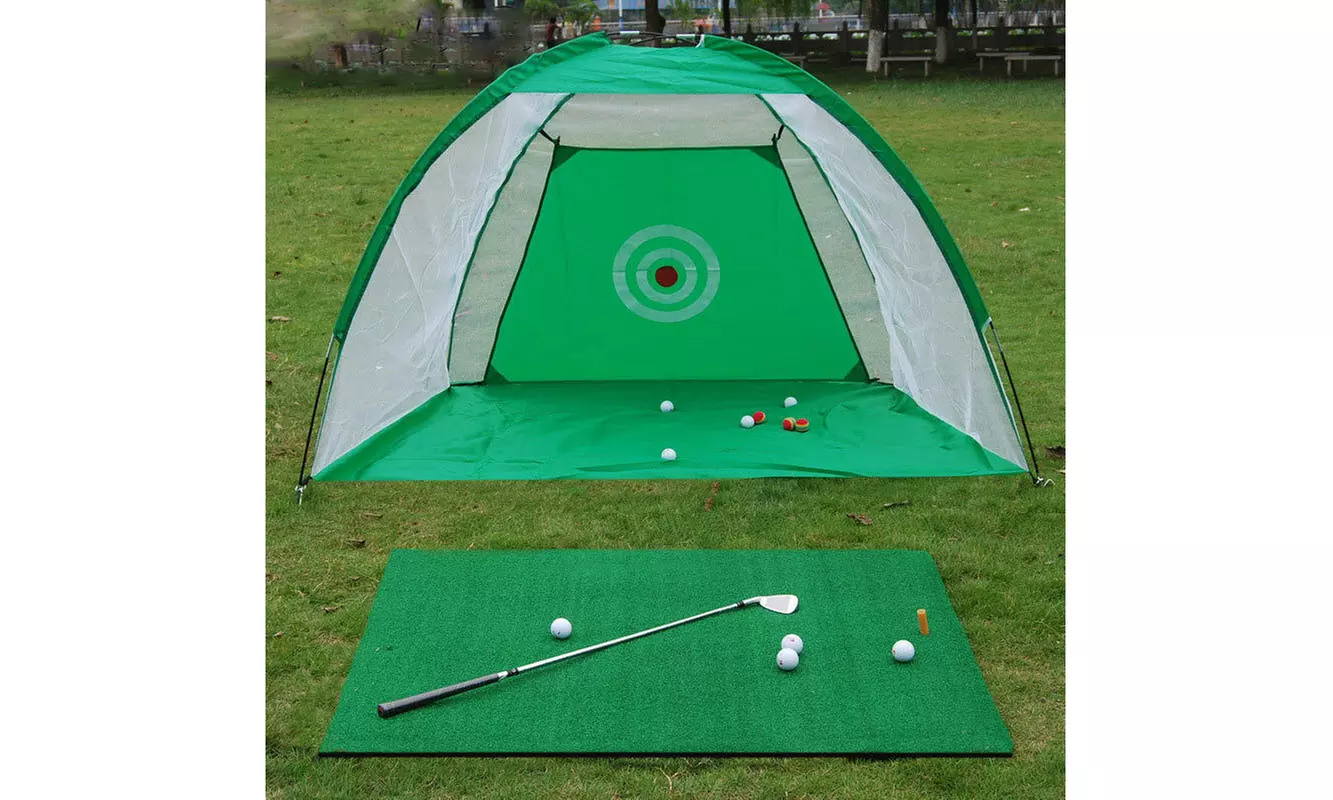 Golf Net Training Aid Hitting Practice Lawn Driving Range Cage Tent Sport - Primary Image