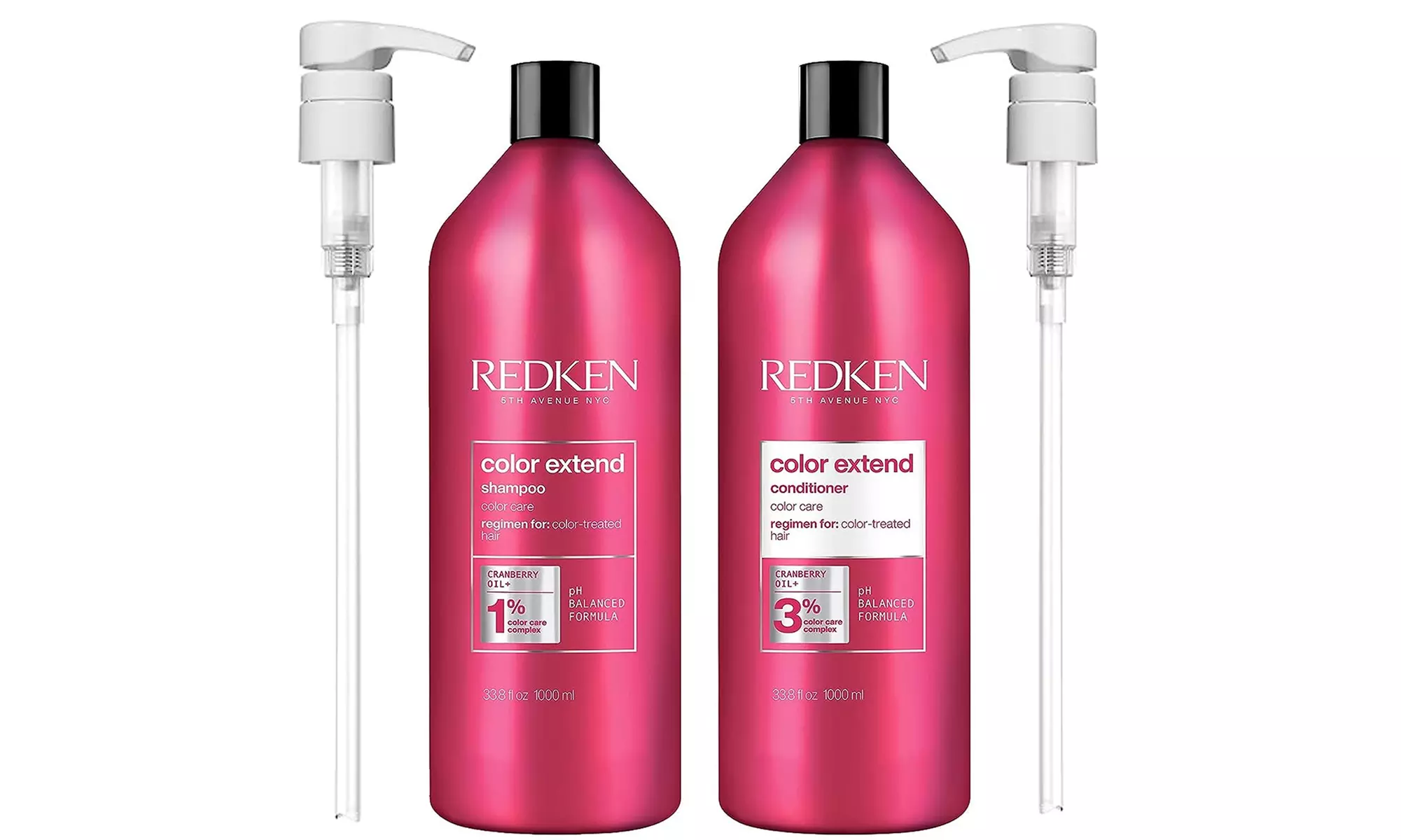 Redken Color Extend Shampoo & Conditioner For Color Treated Hair W Pumps 33.8oz  - Primary Image