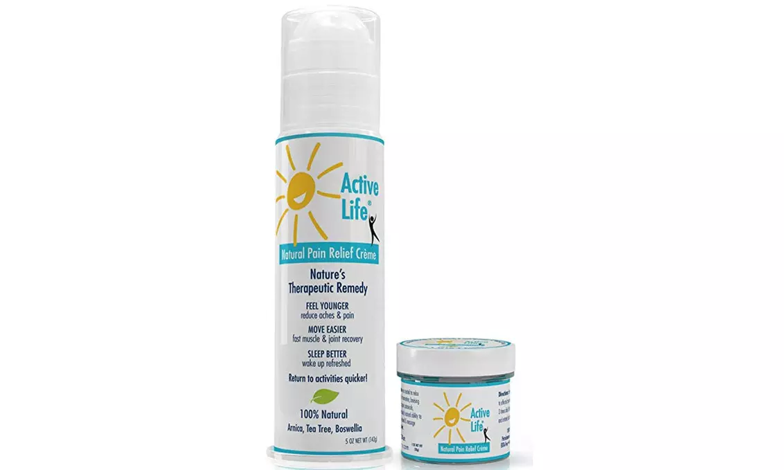 Natural Pain Relief Cream 5 oz 1 oz Combo Pack All Natural Relief - Primary Image