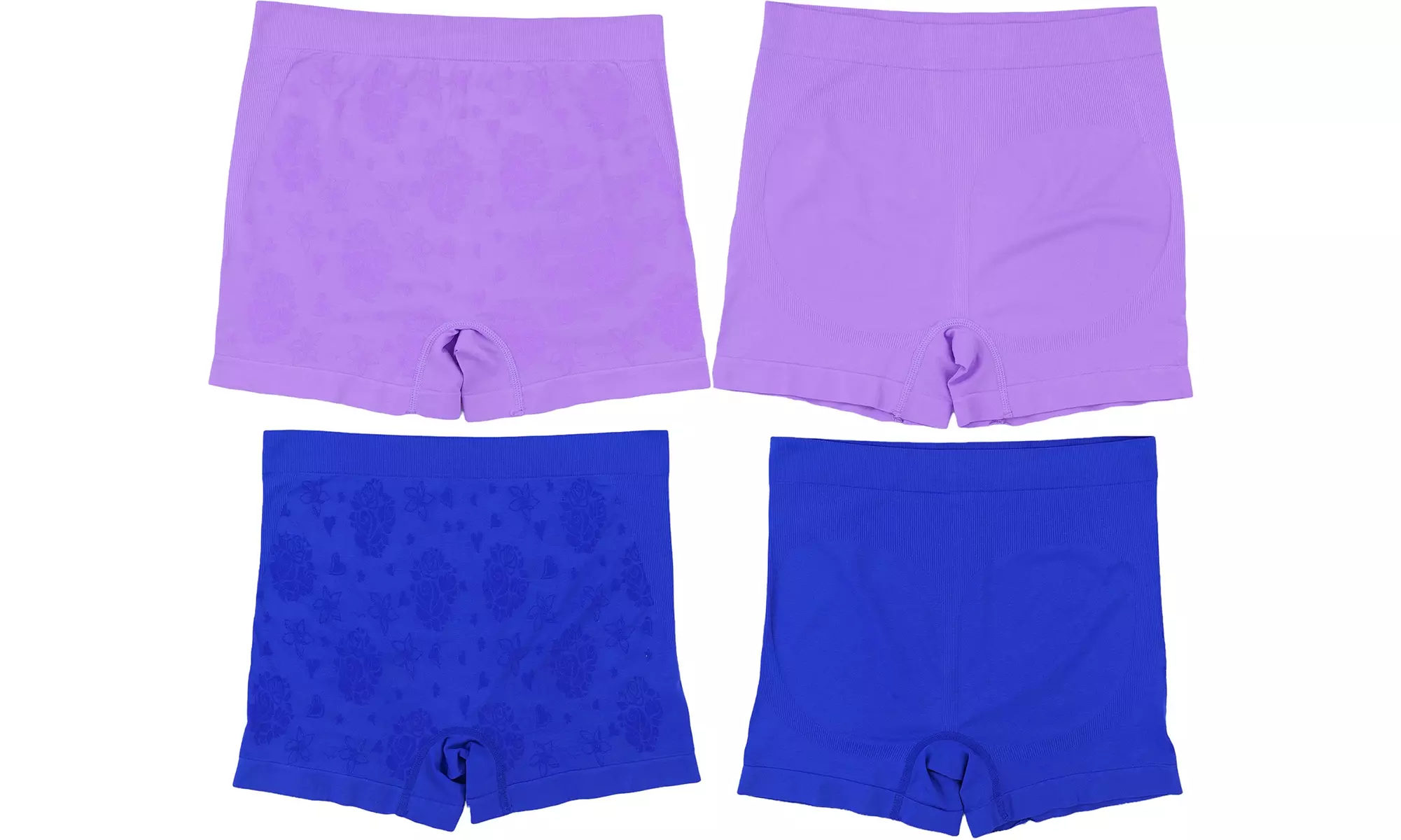 (6-Pack) Women's Slimming High-Waisted Boyshorts - Plus Size