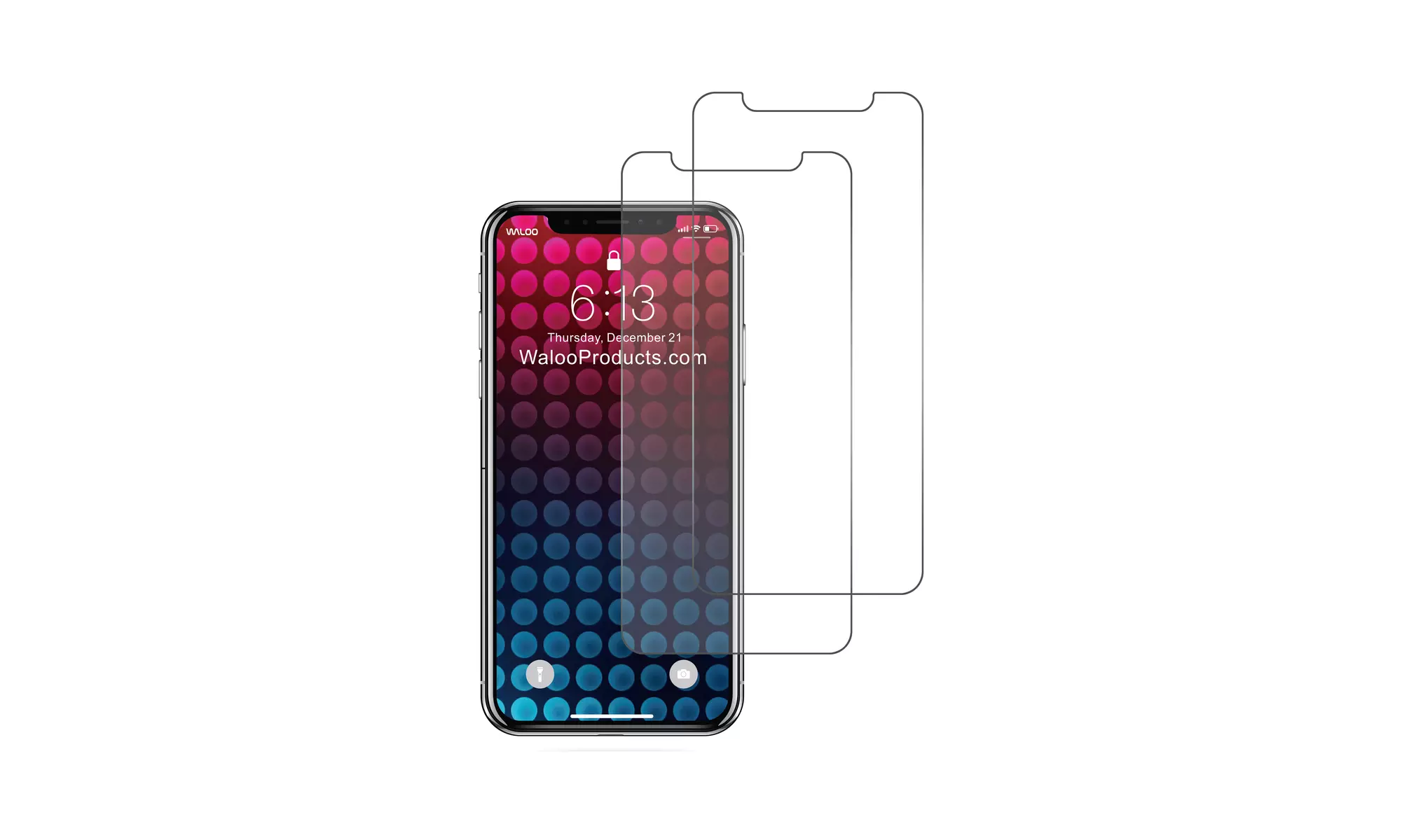 Waloo Privacy or Blue Light Tempered Glass Screen Protector for iPhone