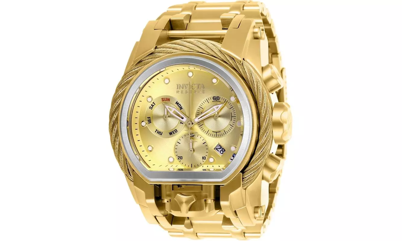 Invicta Men's 26586 Reserve Quartz Chronograph Gold Dial Watch - Primary Image