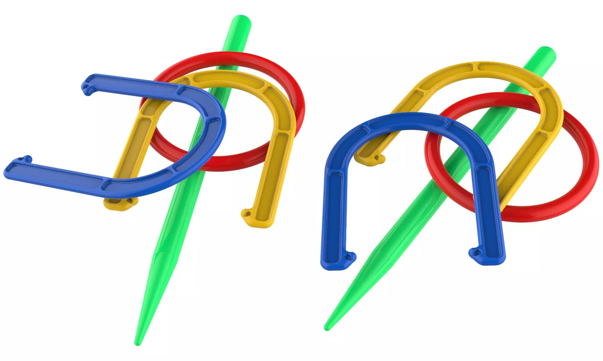 2-in-1 Horseshoe and Ring Toss Game by Hey! Play! - Second Medium