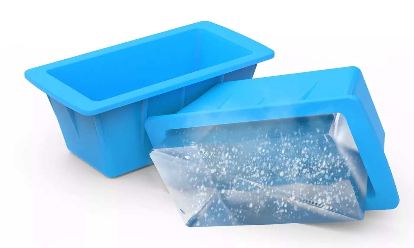 NewHome Ice Block Molds 6.6lb Silicone Large Ice Cube Mold for Coolers (2-Pack)