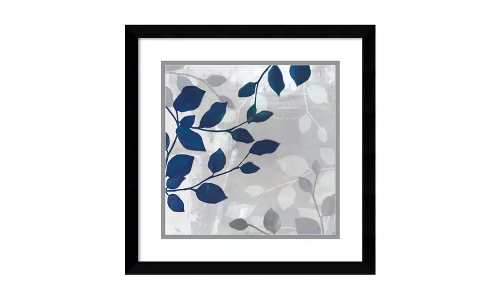 Framed Art Print 'Leaves in the Mist II' by Tandi Venter: Outer Size 17 x 17" - Primary Image