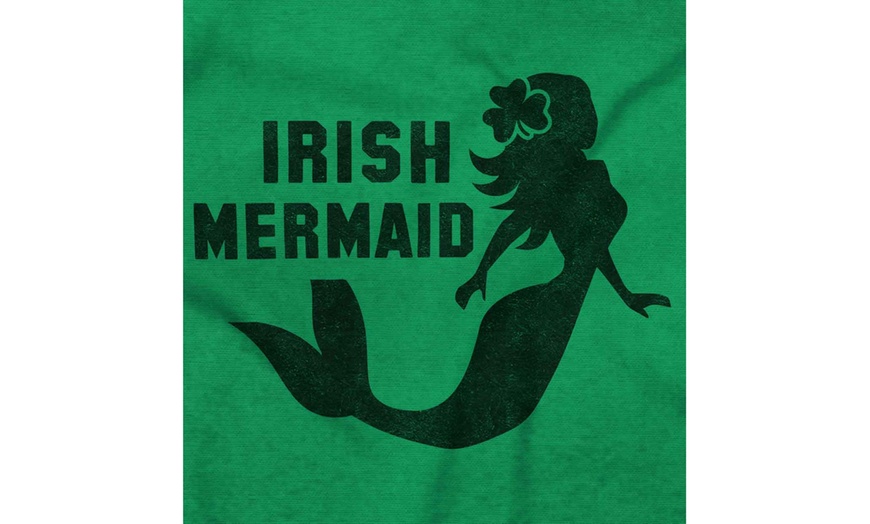Image 26: Irish Mermaid St Patricks Day Ireland Lucky Long Sleeve T Shirt