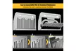 Costway 30''Under-Cabinet Kitchen Range Hood Stainless Steel  4-Speed LED Lights - Second Medium