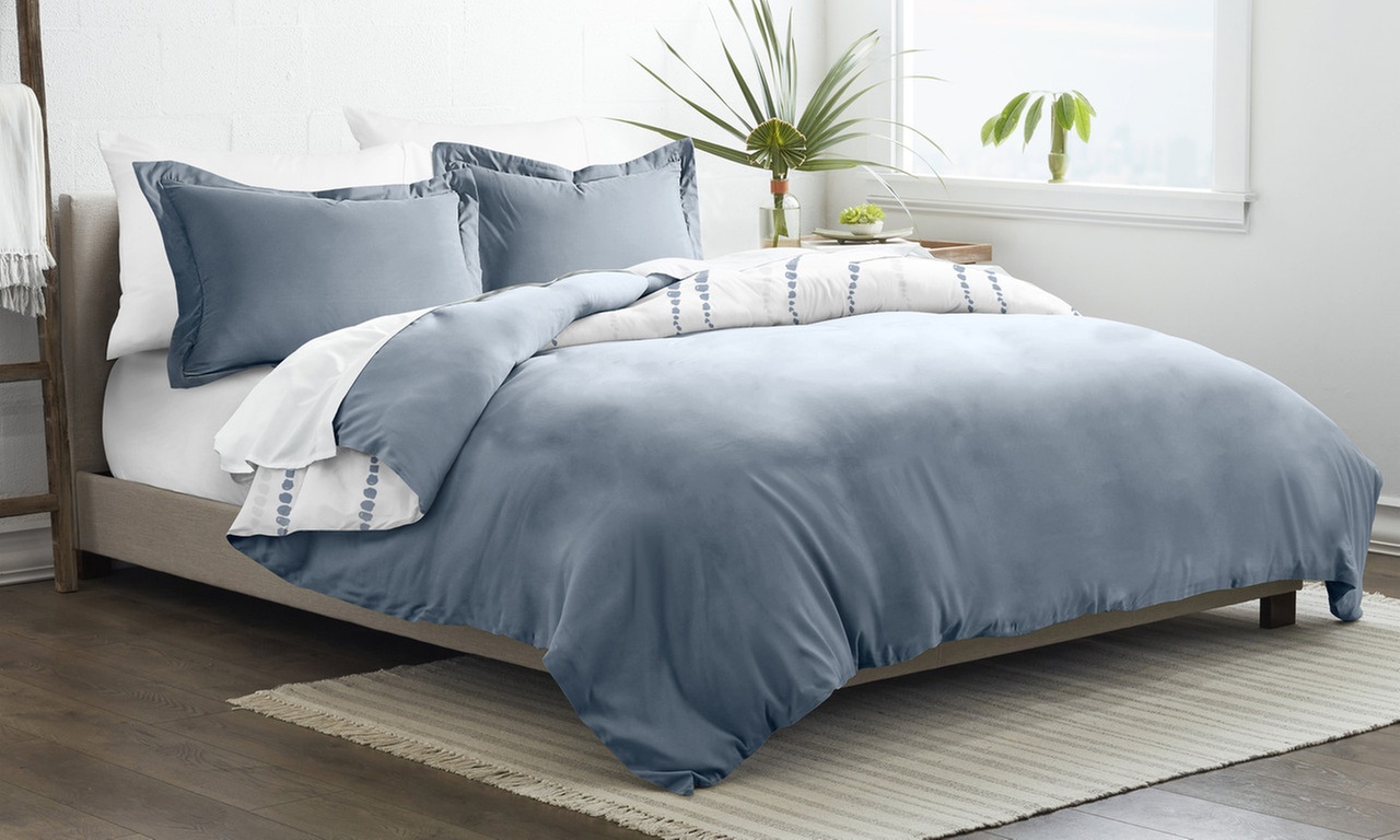 Home Collection 3 Piece Reversible Duvet Cover Set - 3 Patterns - 5 Colors