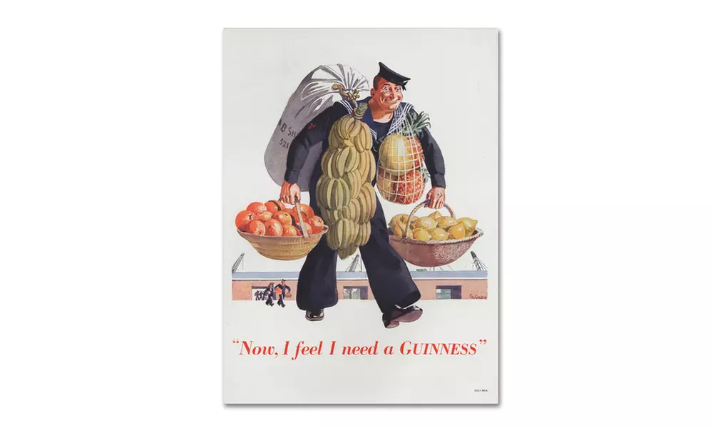 Guinness Brewery 'Now I Feel I Need A Guinness' Canvas Art - Second Medium