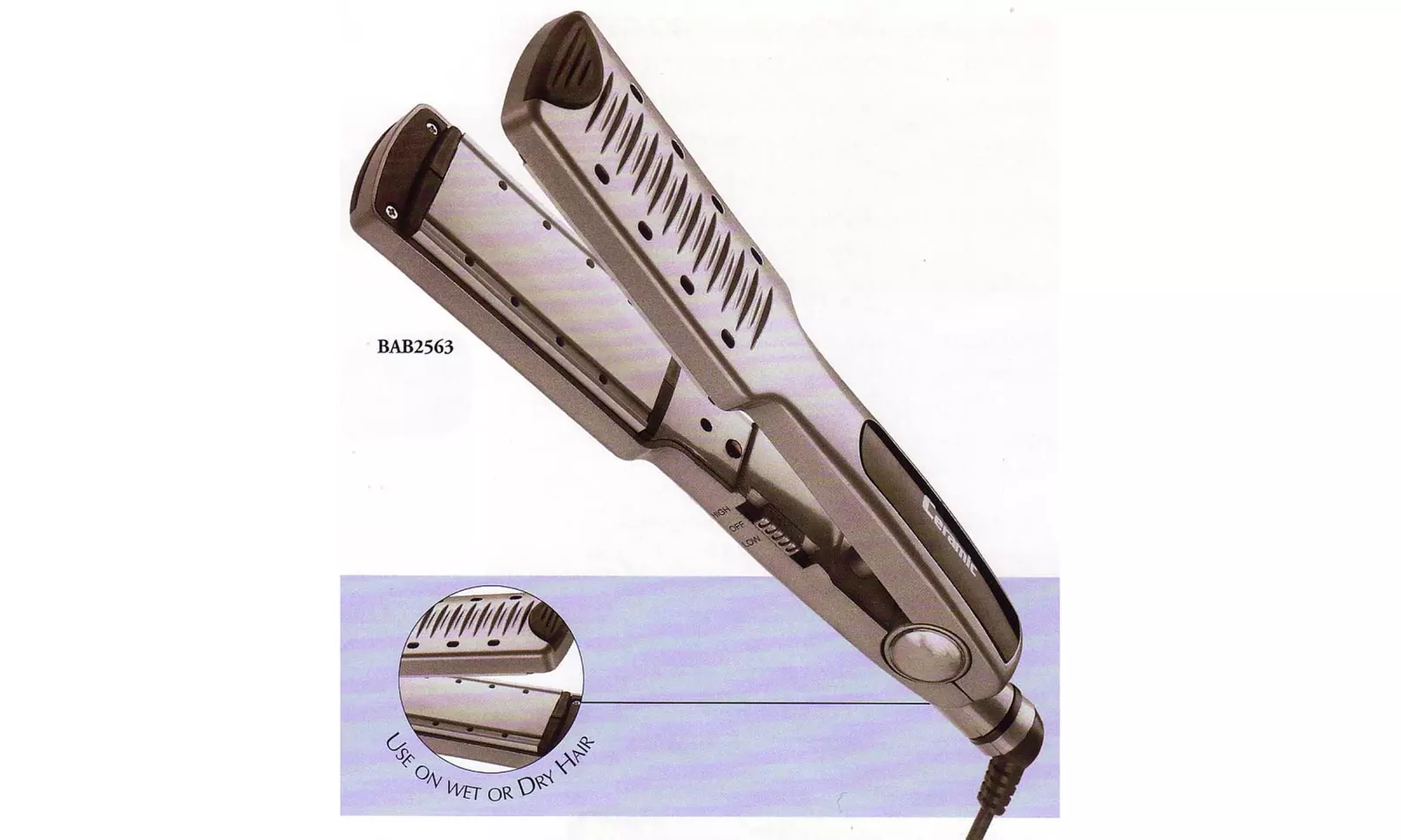 Babyliss Ceramic Flat Iron Vented 1.5" - Primary Image